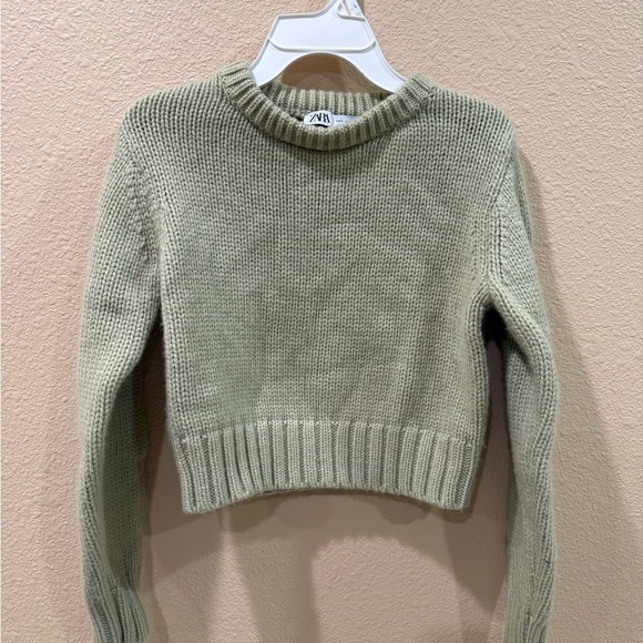 Zara Sweaters - Zara Women's Small Sage Knit Sweater